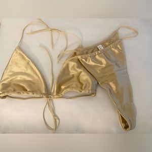 Oh Polly gold bikini